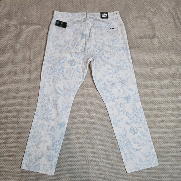 Lauren Jeans Co. Ralph Lauren denim size 14 floral VTG toile English Countryside - Picture 13 of 15
